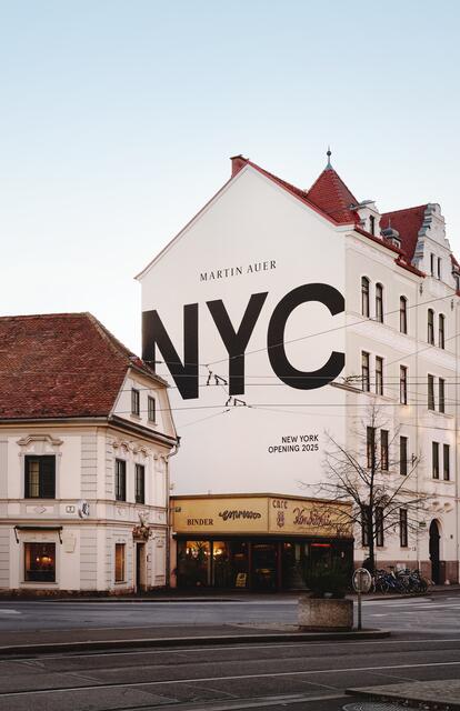 Am Dietrichsteinplatz steht es geschrieben: Martin Auer eröffnet 2025 eine Filiale in New York. | Foto: Martin Auer GmbH