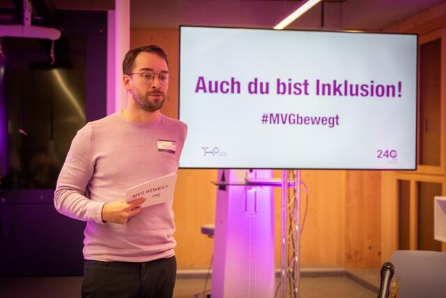 Andreas Onea regte die Gäste dazu an, über ihre Verantwortung in einer inklusiven Gesellschaft nachzudenken. | Foto: MVG