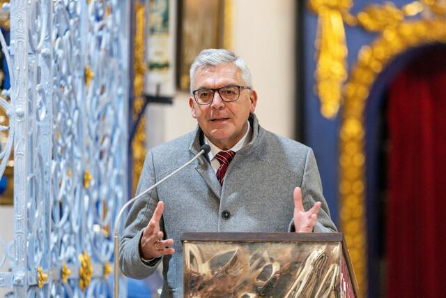Landesrat Josef Schwaiger nahm in Vertretung von Landeshauptmann Wilfried Haslauer teil und würdigte das Engagement der Rotkreuz-Mitarbeiterinnen und Rotkreuz-Mitarbeiter. | Foto: Rotes Kreuz Salzburg/wildbild Rohrer