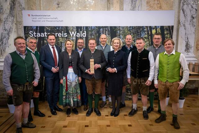 Foto der Preisträger aus Göriach | Foto: © BML/Hemerka