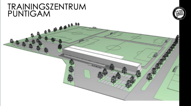 Ein erster Blick auf einen Teil des geplanten Trainingszentrums.  | Foto: SK Sturm