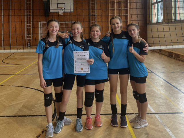 Bei den Mädchen gewann das Team Mittelschule Krottendorf 1 | Foto: Mittelschule Krottendorf-Gaisfeld