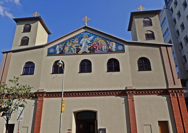 Die serbisch-orthodoxe Kirche Christi Auferstehung in der Engerthstr. 158 in der Leopoldstadt.