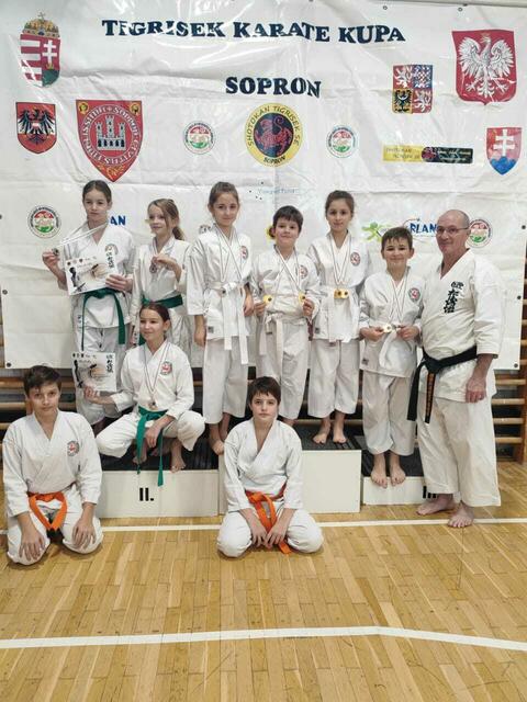 Die Karatekas vom ASKÖ Shotokan Karate Do Rechnitz erkämpften dreizehn Medaillen in Sopron. | Foto: Christian Zambach