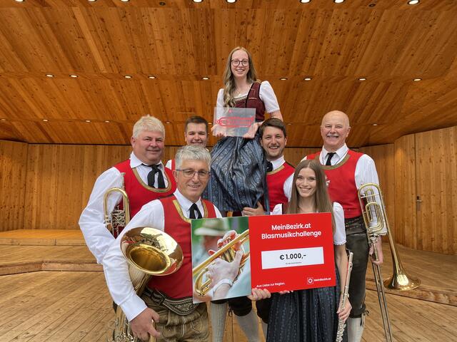 Die Vorstandsmitglieder der Trachtenmusikkapelle Bramberg. | Foto: Magdalena Pfeffer