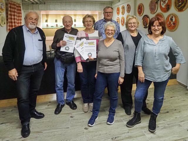 Johann Ramsebner, Hubert Braunreiter, Regina Ramsebner, Johann Klausner, Monika Binder, Hilde Baumgartner, Gabi Jäger (v.li.) | Foto: Seniorenbund