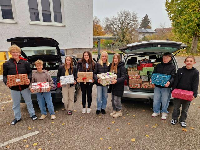 Die Schüler:innen der Franziskusschule nahmen an der Aktion teil.