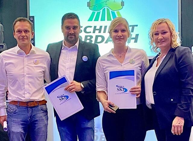 Herbert Papst, Stefan Schultermandl, Sabine Leitner und Renate Götschl. | Foto: Taucher