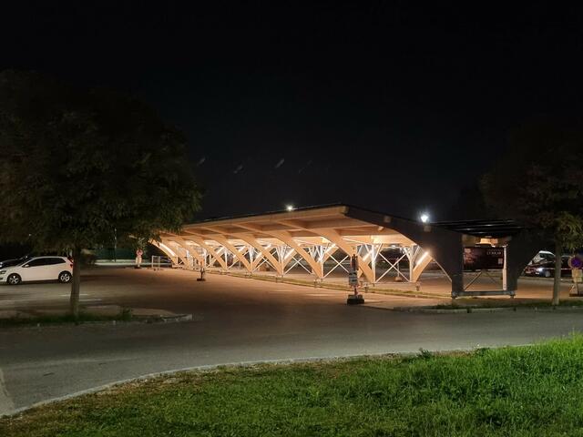 Das Carport bei Nacht | Foto: MGL