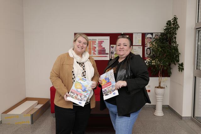 Regina Posch und AMS-Leiterin Petra Hofmann in dem Bereich, der ebenfalls zum Beratungsbüro umfunktioniert wird. | Foto: Santrucek