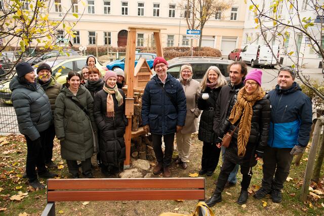 Die erste Biodiversitätsinsel befindet sich in der Josefstadt. | Foto: Shervin Sardari/BV8