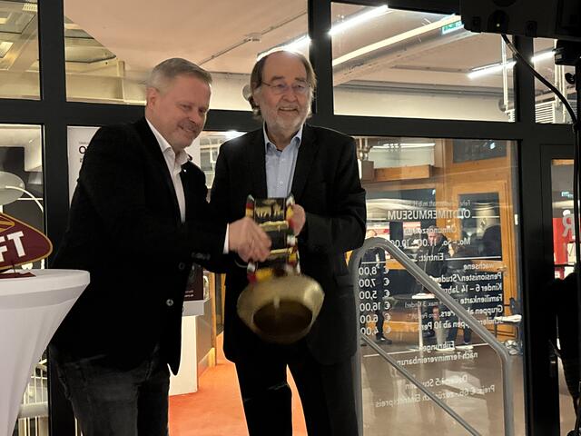 Foto: Franz Baldauf (Großmeister), Zezula (Lehrling)