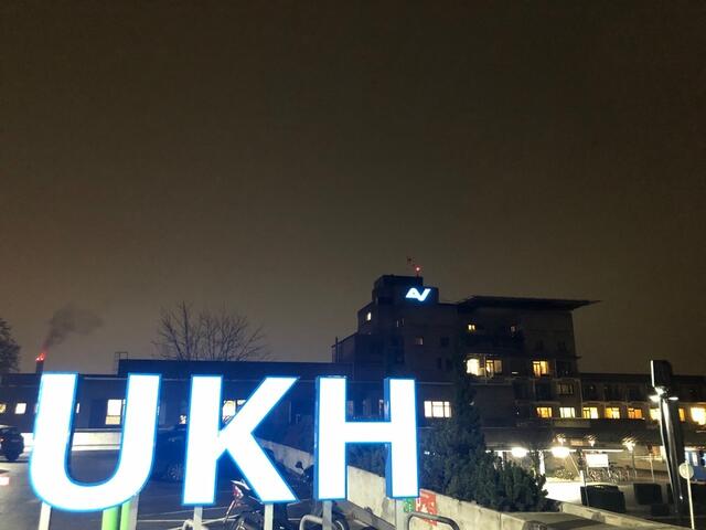 Der Verunfallte wurde ins nahegelegene UKH gebracht. | Foto: GHL