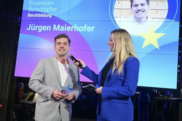 Jürgen Maierhofer als Preisträger | Foto: OeAD/Hörmandinger 