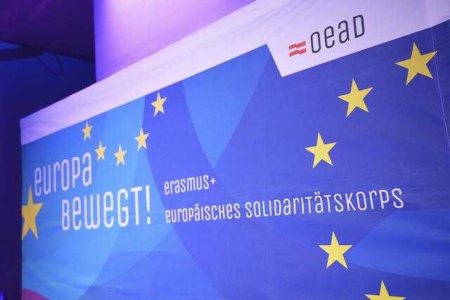 Europa bewegt! Unter diesem Motto fand die Preisverleihung statt. | Foto: OeAD/Hörmandinger 