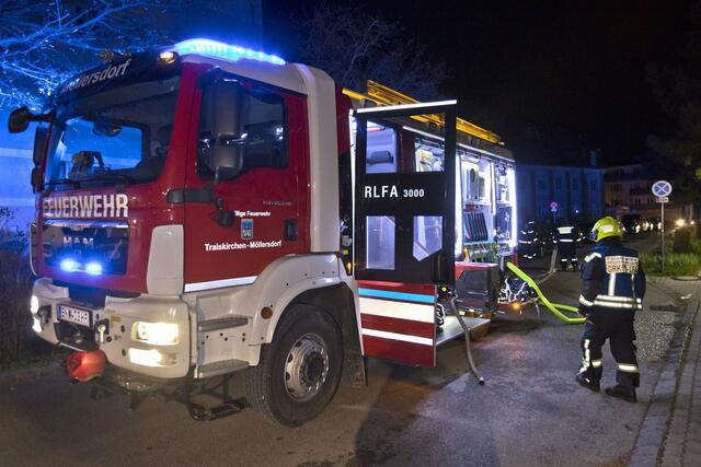 Der in der Küche ausgebrochene Brand war aufgrund von Sauerstoffmangel bereits von selbst wieder erloschen. | Foto: BFKDO BADEN / Stefan Schneider