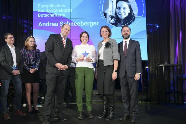 Auszeichnung für Andrea Schneeberger | Foto: OeAD/Hörmandinger 
