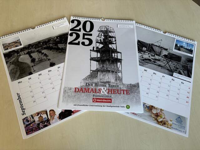 Stadtarchiv Tulln: Jetzt "Damals und Heute" Jahreskalender 2025 sichern ...