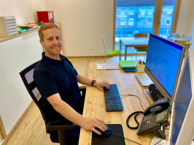 Lanzenkirchens Amtsleiter Bernhard Jeitler-Haindl an seiner Wirkungsstätte. | Foto: privat