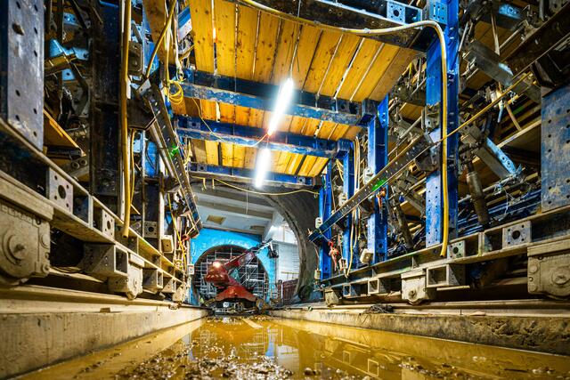 Betoninjektionen seien ein gewöhnliches Prozedere für die Statik bei U-Bahn-Baustellen. | Foto: Simon Wöhrer/Wiener Linien