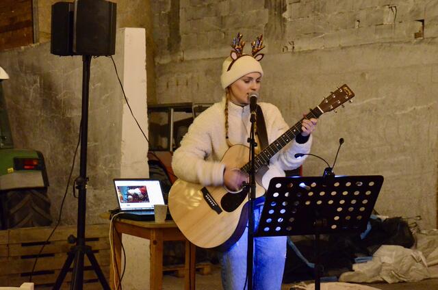 Viki Jahrl untermalte mit Weihnachtsliedern die sehr festliche Veranstaltung. | Foto: Elisabeth Peinsipp