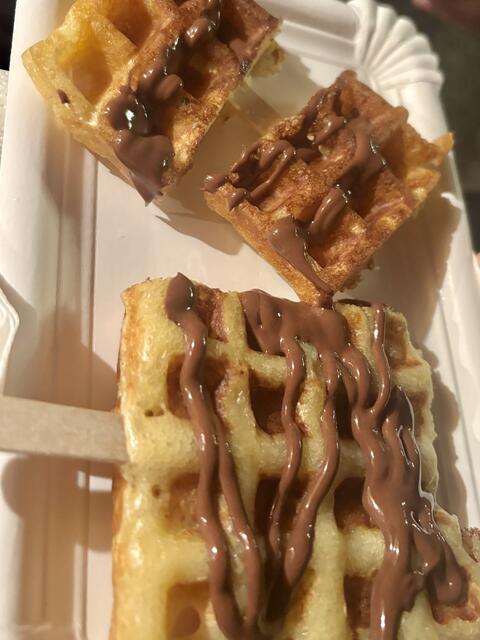 Waffeln mit Nutella. | Foto: Carmen Kurcz