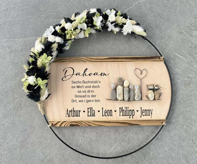 Ein Deko-Loop von Kreativer Zweig ist auch personalisierbar.  | Foto: Wolfesberger