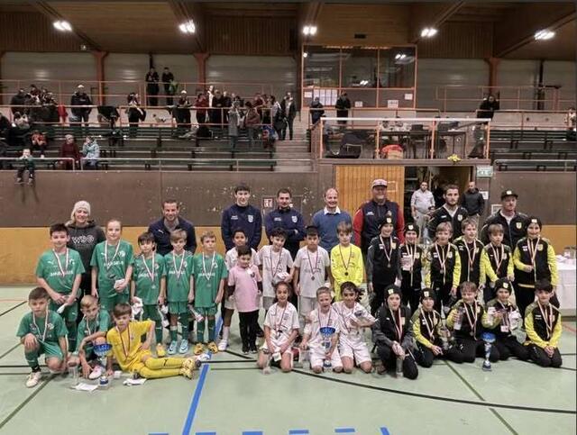 Siegerehrung U10 Bewerb beim ISK-Bandenzauber in der Sporthalle Hötting West. | Foto: SPG Ibk West