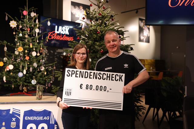 Ein beachtliches Ergebnis: Beim LASK Christmas Lunch wurden für die Kinder-Krebs-Hilfe OÖ beachtliche 80.000 Euro gespendet. | Foto: LASK