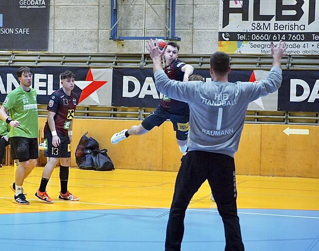 Dennis Stolz bei einem erfolgreichen Angriff | Foto: Sportunion Leoben/Leithold