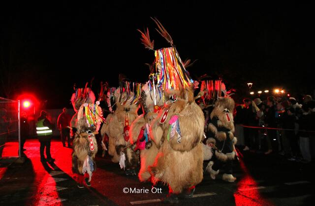 Kurenti aus Ptuj, Slowenien