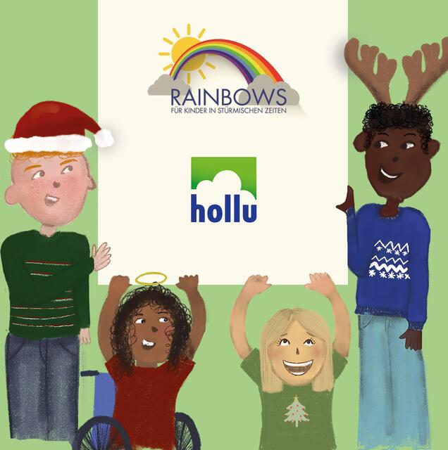 Von der Wolke zum Regenbogen: Die hollu Weihnachtsspende geht dieses Jahr an den Verein RAINBOWS, der Kinder und Jugendliche durch stürmische Zeiten begleitet. Mehr zur nachhaltigen Strategie von hollu: www.hollu.com/verantwortung! | Foto: hollu