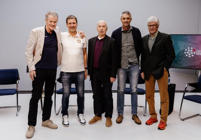V.l.n.r.: Othmar Peer, Günther Feuchtner, Walter Falch, Helmut Dollinger und Helli Wechselberger | Foto: Milka S. Photography