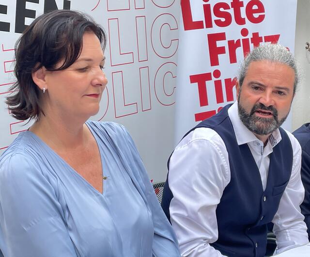 Eingespieltes Duo der Liste Fritz: Andrea Haselwanter-Schneider und Markus Sint
