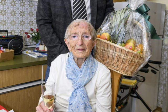 Maria Langhans feierte ihren 102. Geburtstag. | Foto: StadtKommunikation / Hude
