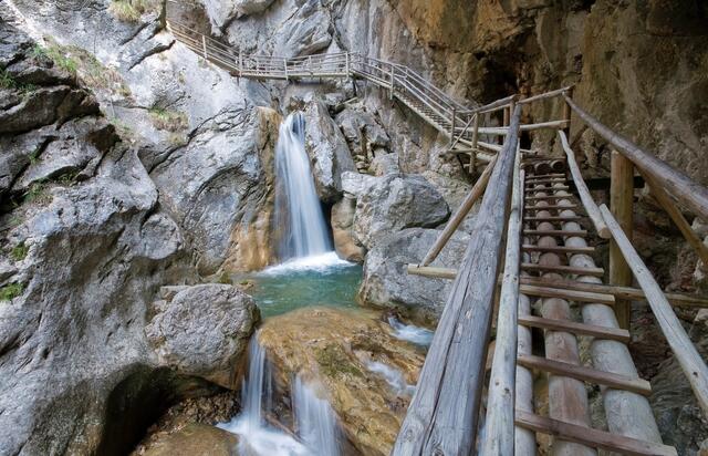 Die Bärenschützklamm wurde zwar im September wieder eröffnet, weitere Arbeiten stehen aber noch aus.  | Foto: Alpenverein Mixnitz