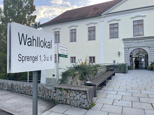 in St. Peter in der Au wird das Schloß am 26. Jänner 2025 zum Wahllokal.