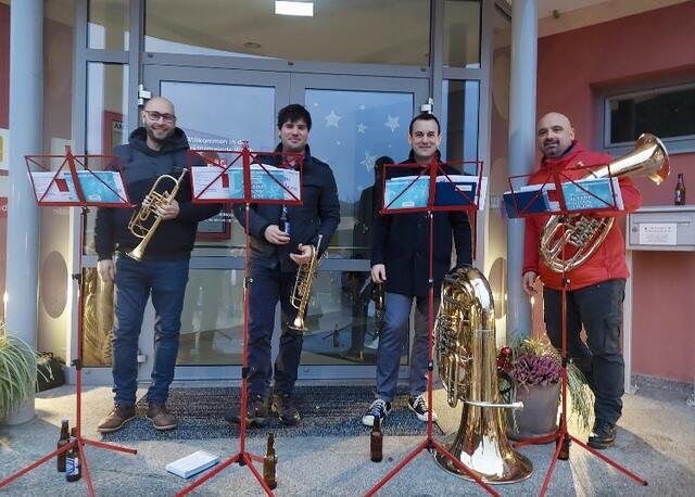 Abordnung des Musikvereines Warth | Foto: Gemeinde Warth