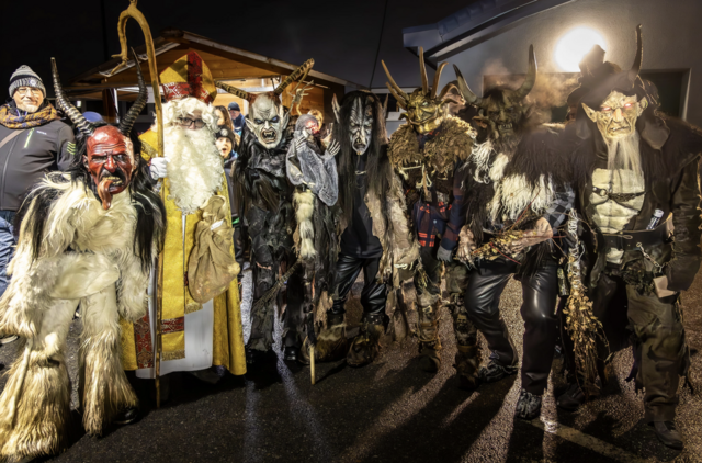 Schaurig, aber doch ziemlich freundlich: Der Jugend- und Familien-Krampus des FC Gratkorn fand statt. | Foto: Marktgemeinde Gratkorn