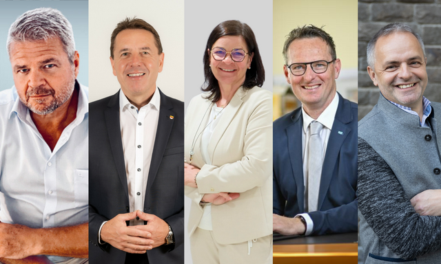 Gerhard Köfer, Erwin Angerer, Marika Lagger-Pöllinger, Michael Maier und Kurt Schober | Foto: Gemeinden