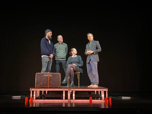Hans Clasen, Fritz Rainer, Marie Rötzer und Philipp Hochmair. | Foto: Landestheater NÖ