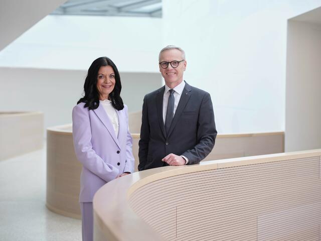 Kathrin Kühtreiber-Leitner und Othmar Nagl. | Foto: Oberösterreichische Versicherung