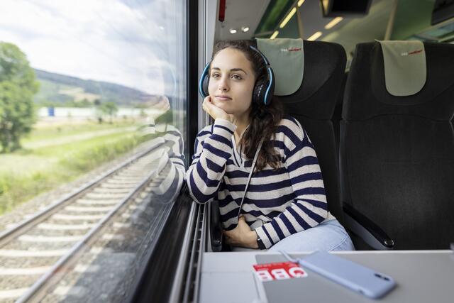2024 wurden durchschnittlich 17,4 Strecken mit dem Zug zurückgelegt. | Foto: ÖBB/Harald Eisenberger