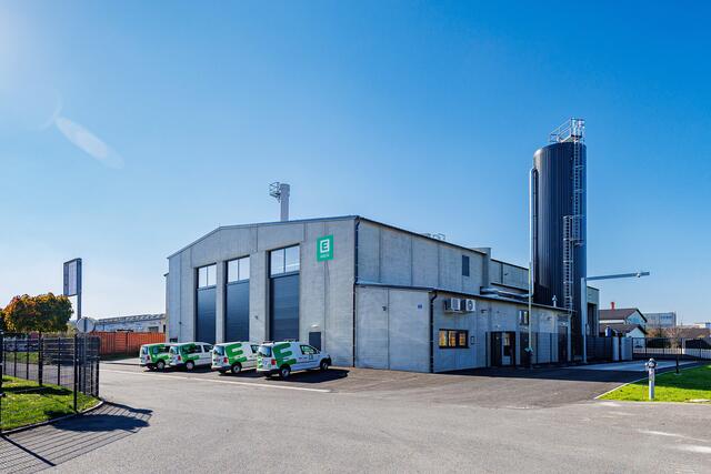 In der Europastraße ließ die Energie Steiermark das zweite Biomasse-Heizwerk in der Stadt Feldbach errichten. | Foto: Energie Steiermark