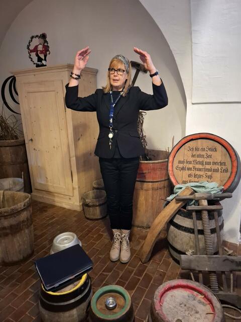 Viel Fachwissen von Sommeliére Petra Tackner.