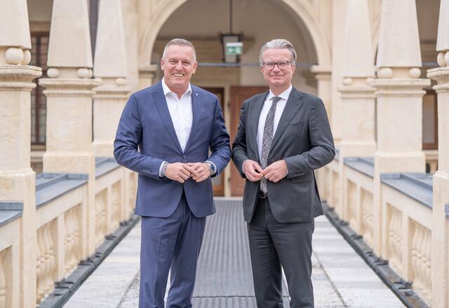 Neues Duo an der Landesspitze? FPÖ-Klubobmann Mario Kunasek wird wohl fix Landeshauptmann werden. Wird noch ÖVP-Landeshauptmann Christopher Drexler als dessen Vize an Bord sein? | Foto: FPÖ Steiermark/Krenn