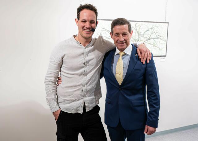 Markus Rieger - Landentwicklung Steiermark und verantwortlich für das Projektmanagement "SCAENA" blickt mit Franz Schober auf zwei erfolgreiche Jahre zurück. | Foto: Günter Simmerl