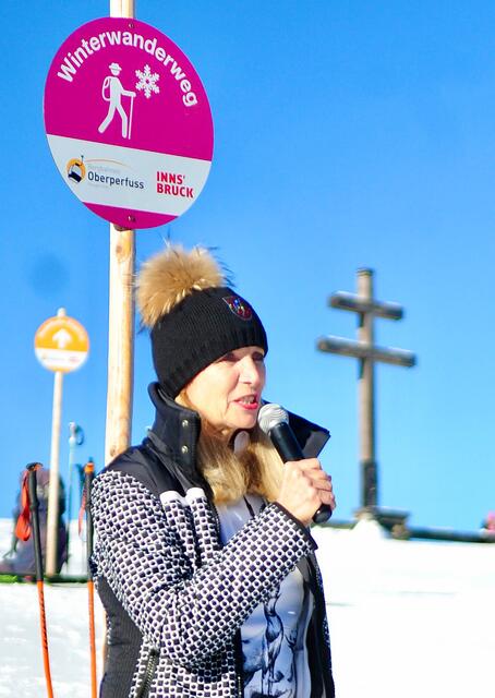 Bürgermeisterin Johanna Obojes-Rubatscher: "Das ist ein großer Tag für unsere Gemeinde Oberperfuss." | Foto: Hassl