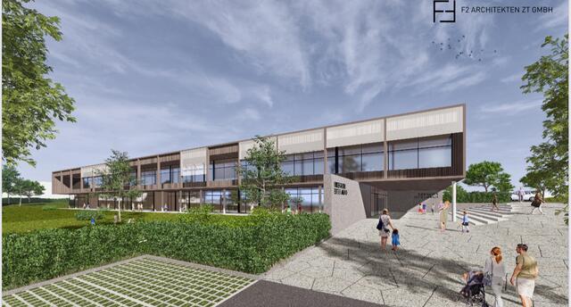 Der neue Kindergarten soll ab Herbst 2026 Platz für sechs KIndergarten- und drei Krabbelgruppen bieten. | Foto: F2