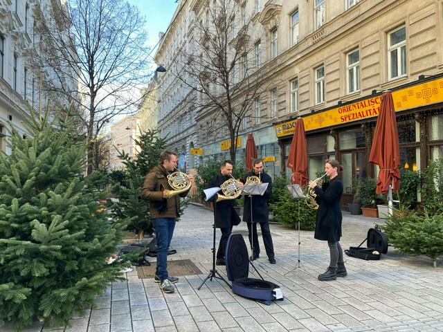 Das Hornquartett bringt weihnachtliche Klänge in den 7. Bezirk. (Archiv) | Foto: Primavera Festival Wien